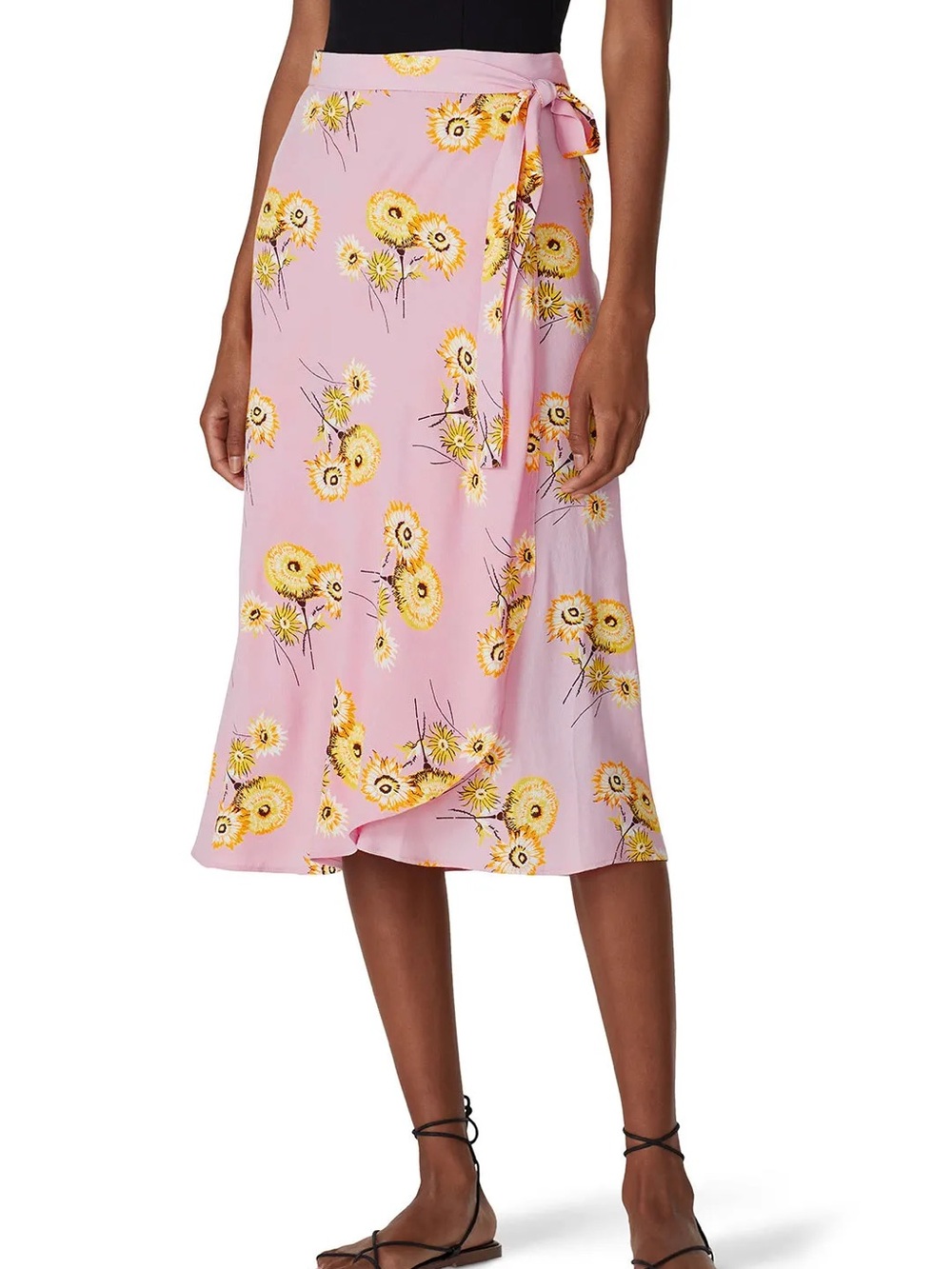 Madewell Twiggy Floral Wrap Skirt